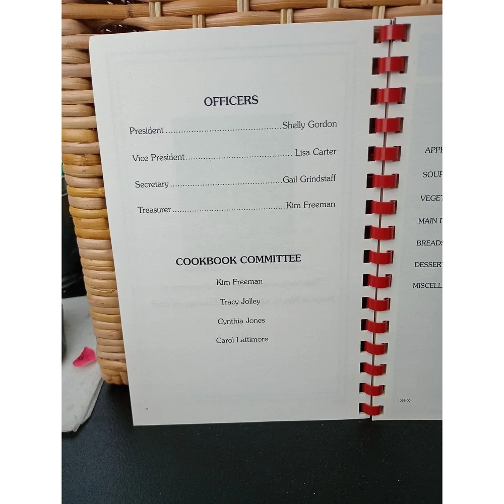 Bostic Baptist Church Cookbook Ellenboro, North‎ Carolina 2000 Spiral Vintage